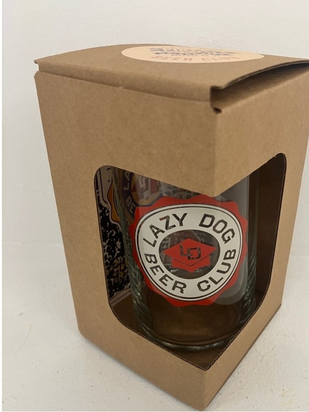 Dog Beer Glass in Box